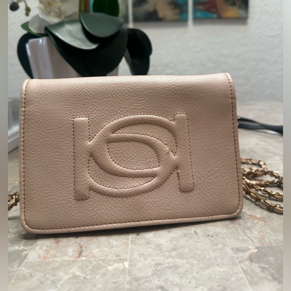 bebe Light Beige Crossbody Bag